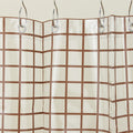 Sun Grid Shower Curtain - Chocolate
