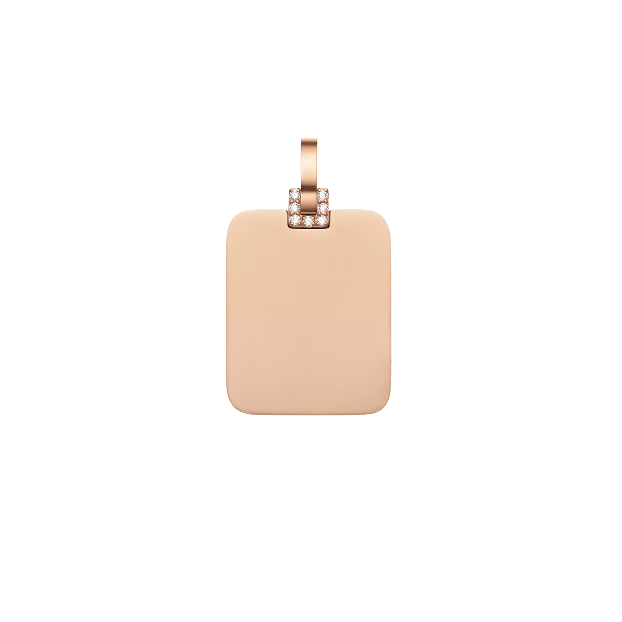 Rectangular Detail Crystal Pendant RG