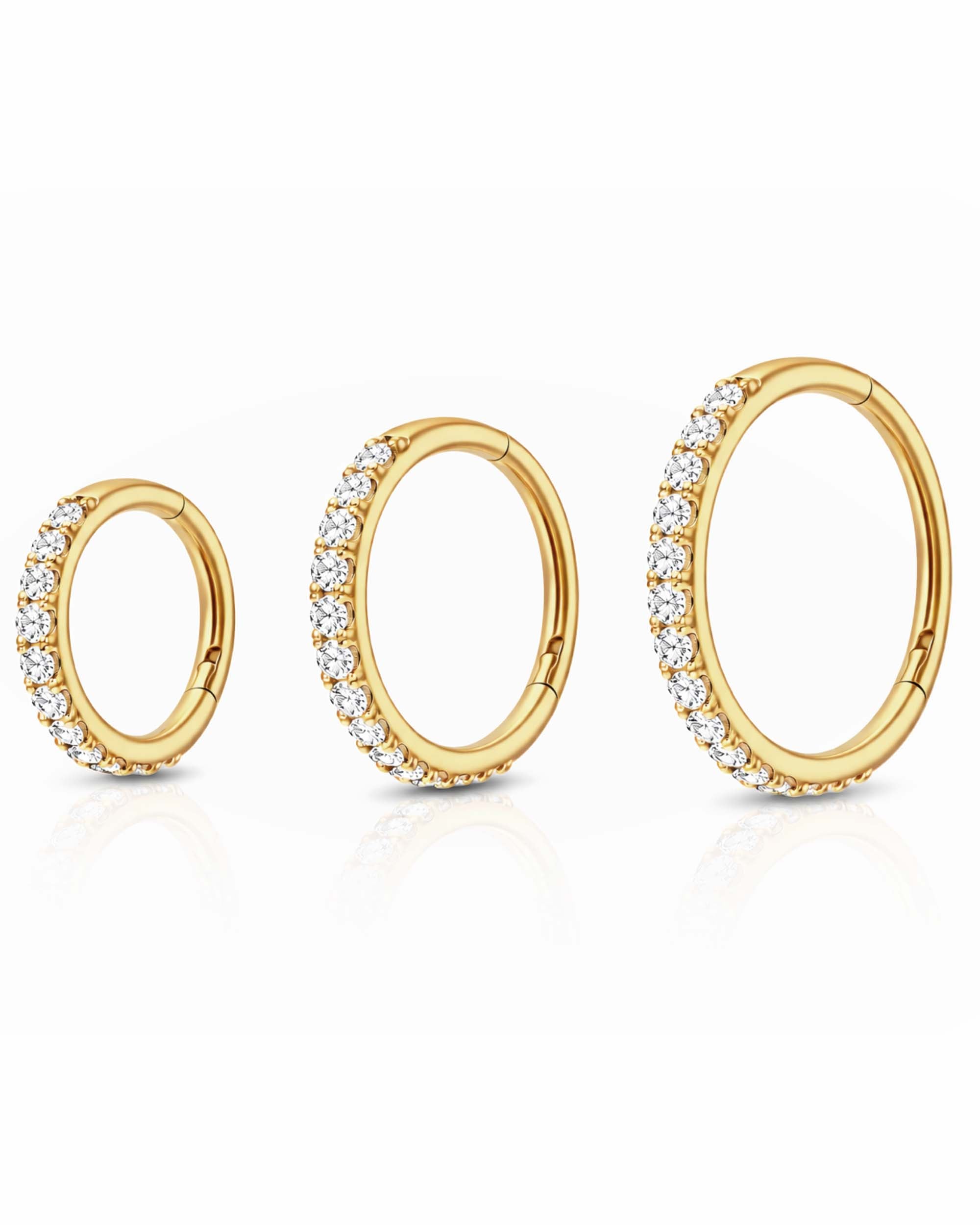 The Radiant Tapered Hoop Capsule
