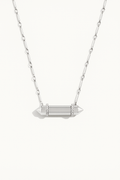 Rebel Mini Pendant Necklace | Silver