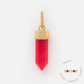 Solid Gold Crystal Charm for Manifestation