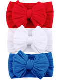 3-Pack Cable Bows, Red/White/Blue
