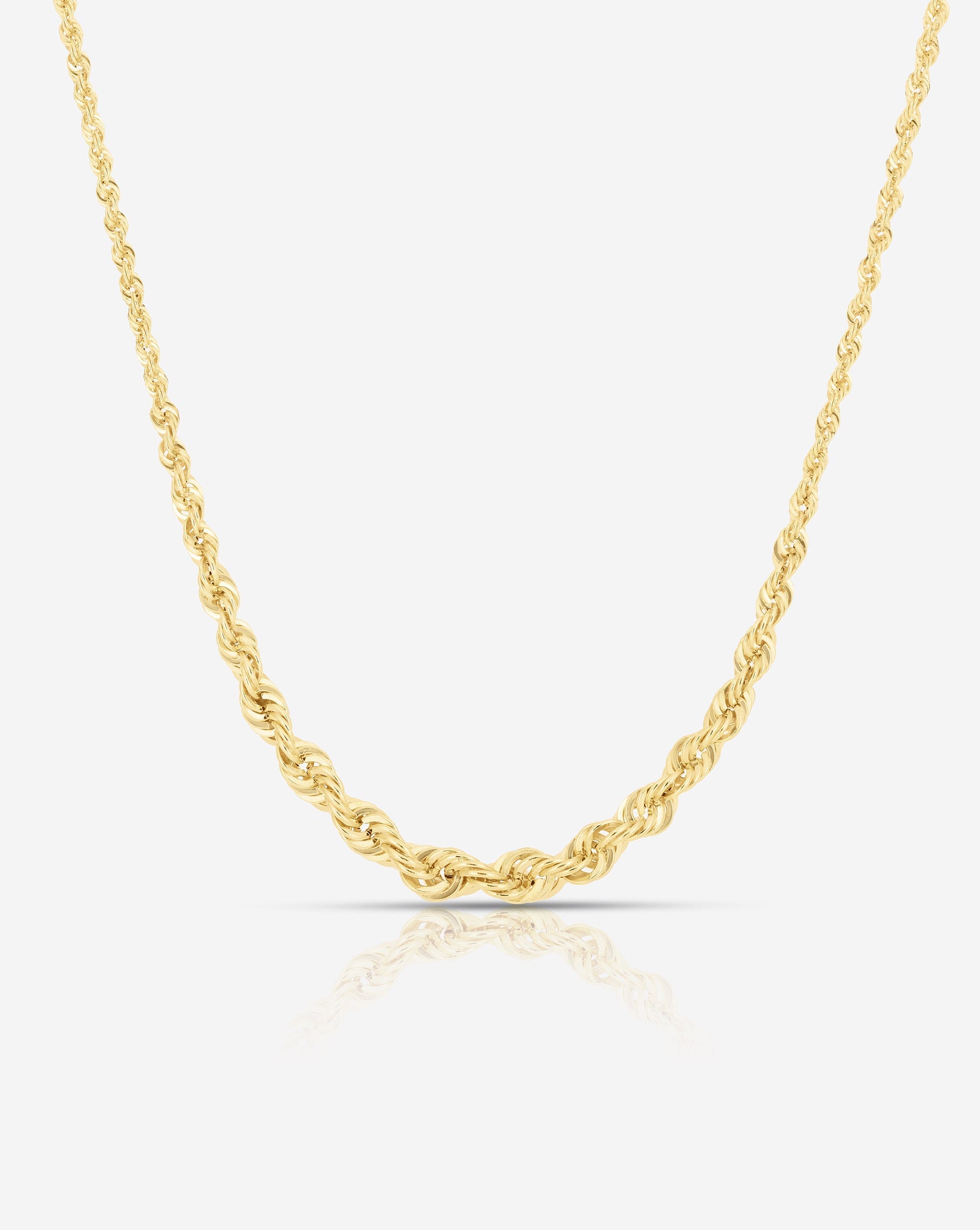 Graduated Rope Chain Necklace