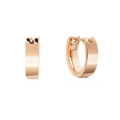Line Earrings Polished Rose Gold 3.5mm