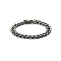 Ellipse Cuban Chain Bracelet Graphite
