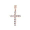Rose Gold Diamond Cross