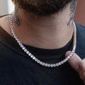 GLD Diamond Tennis Necklace in Rose Gold- 5mm