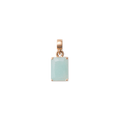 Amazonite Octagon Rose Gold Charm