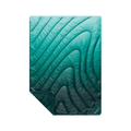 Fleece Puffy Throw Blanket - Jade Fade