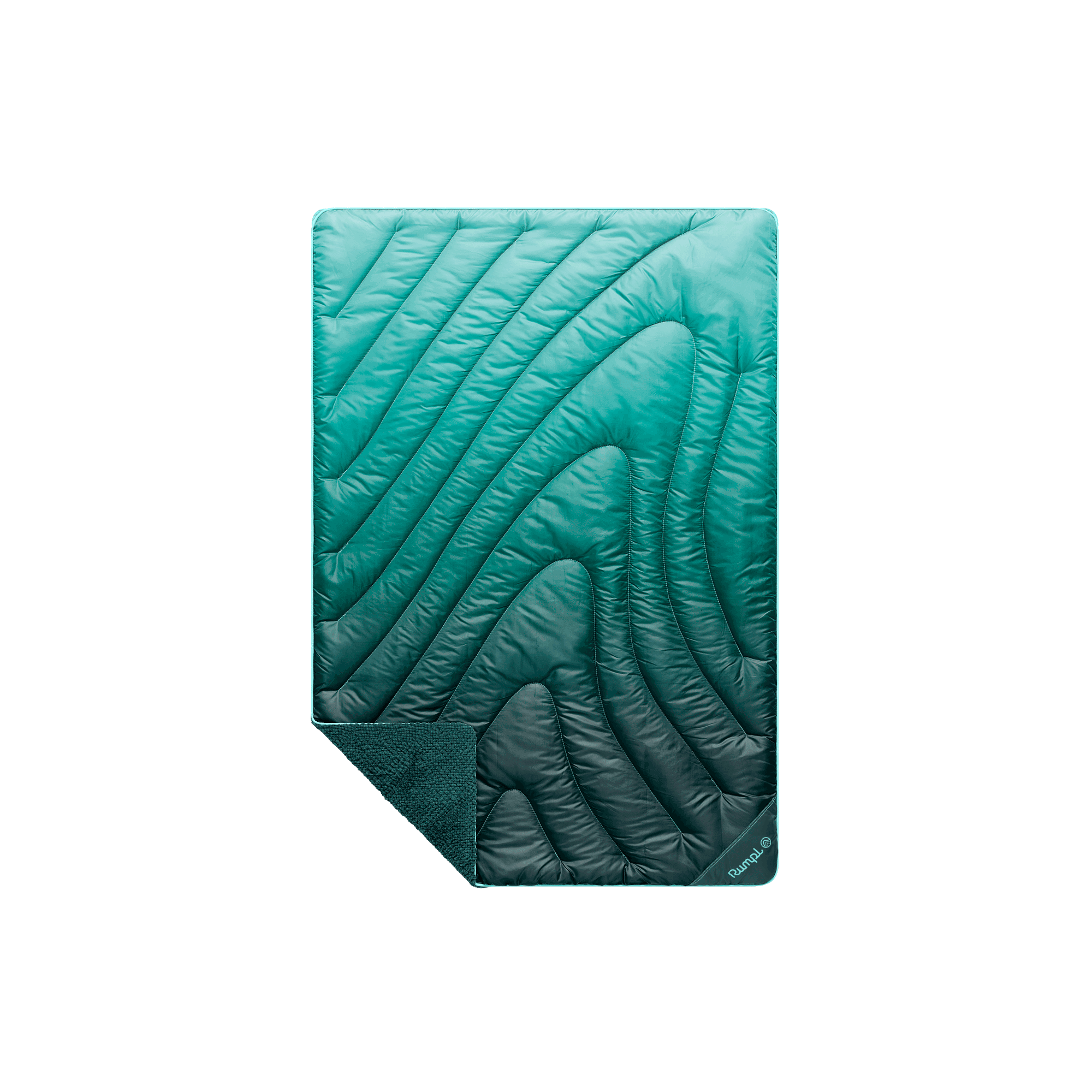 Fleece Puffy Mini Blanket - Jade Fade