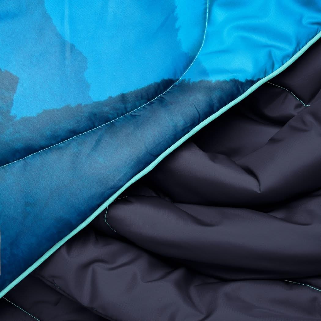 Original Puffy Blanket - Misty Peaks Mountainscape - Custom