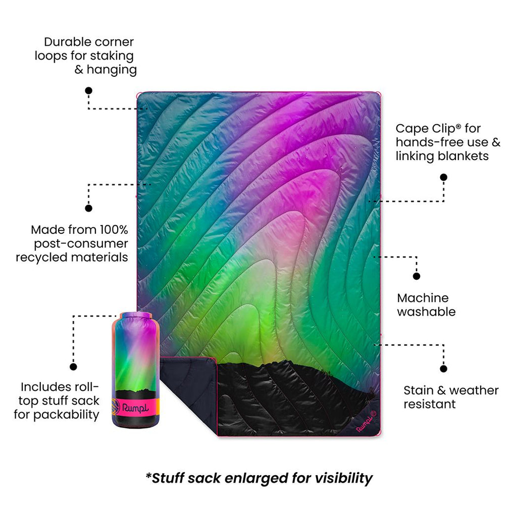 Original Puffy Blanket  - Northern Lights -  Custom