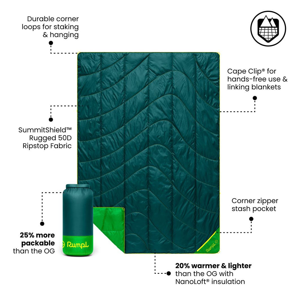Backcountry Puffy 2 Person Blanket - Sea Moss