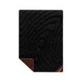 Campfire Puffy Throw Blanket - Black Mocha