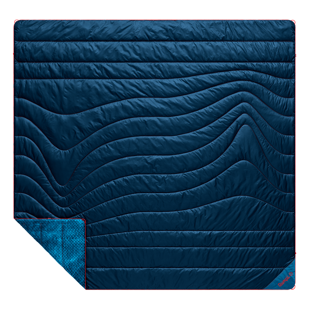 Fleece Puffy 2 Person Blanket - Deepwater