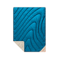 Fleece Puffy Throw Blanket - Seascape Cream