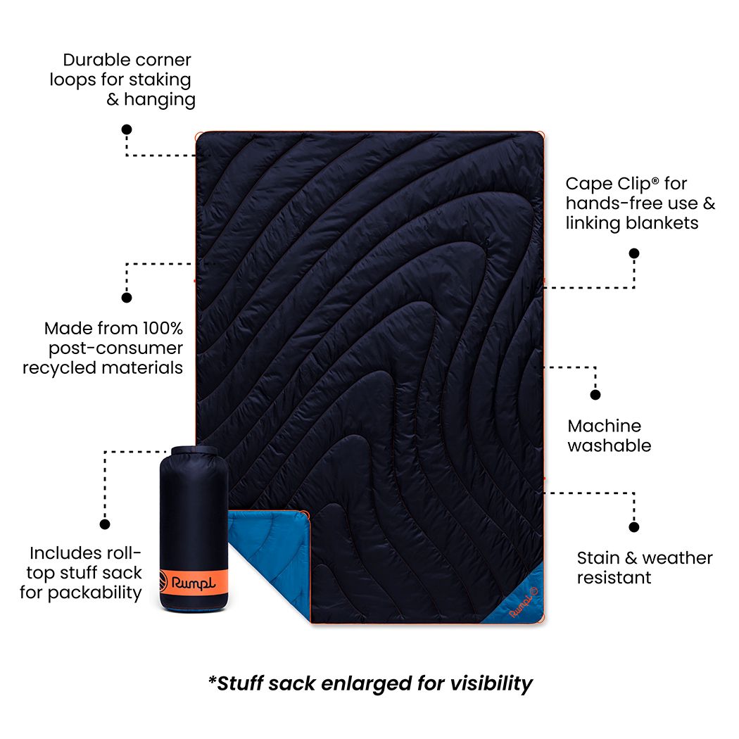 Original Puffy 2 Person Blanket - Midnight Blue