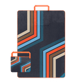 Tech Towel Tote Double - Midnight Retro Stripes