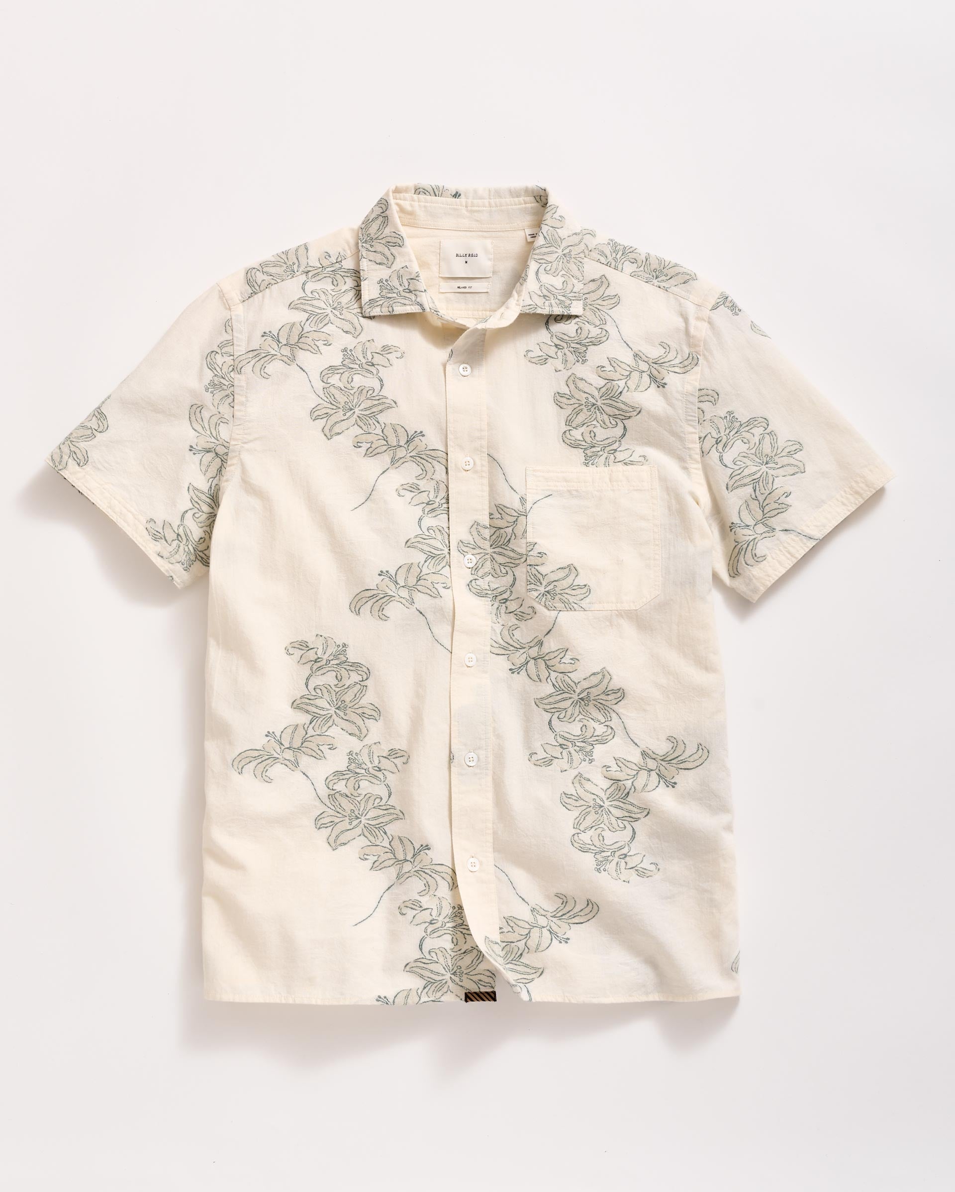 Short Sleeve Watercolor Lily Jacquard Treme Shirt