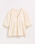 V-Pleat Blouse