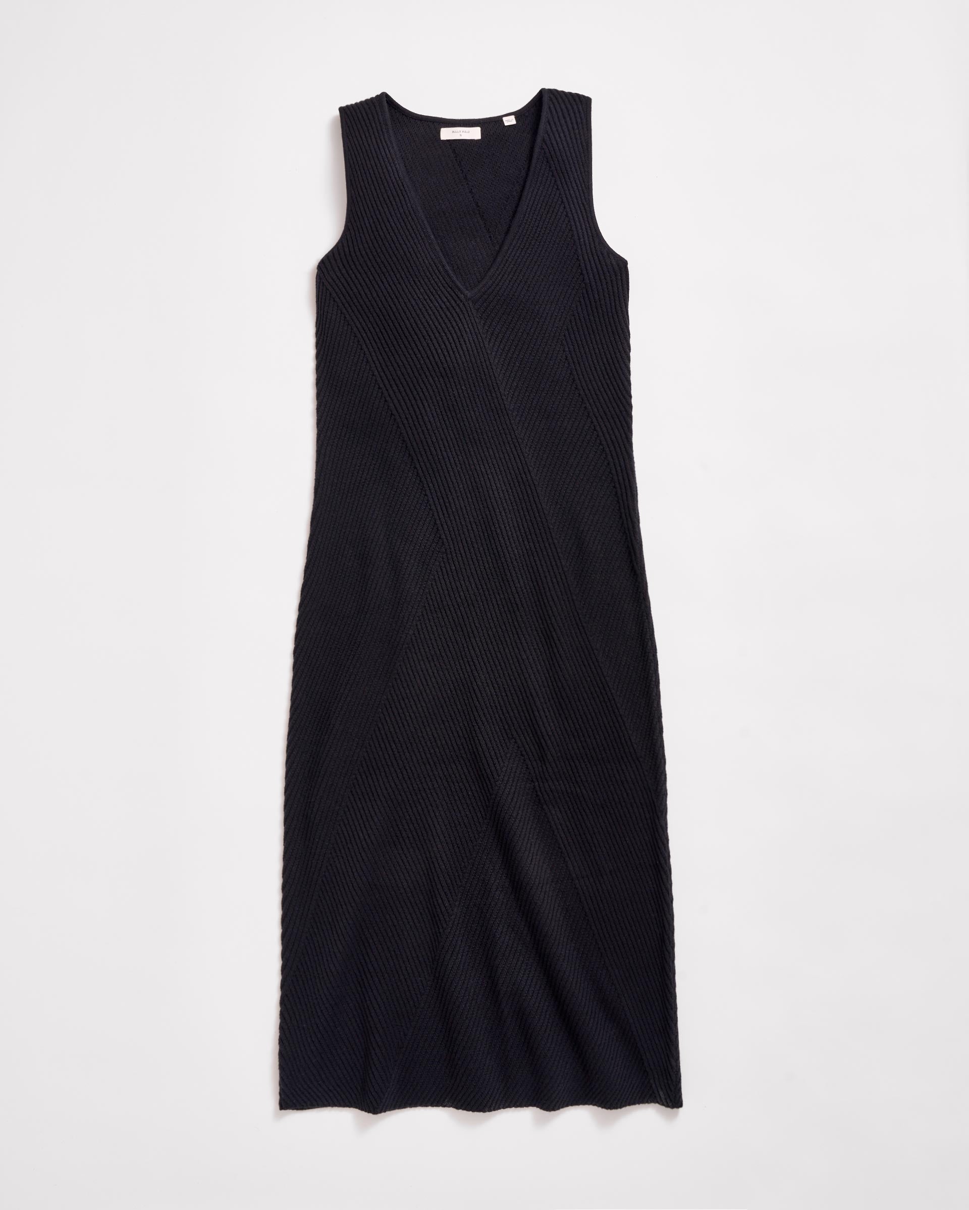 Transfer Rib V-Neck Dress