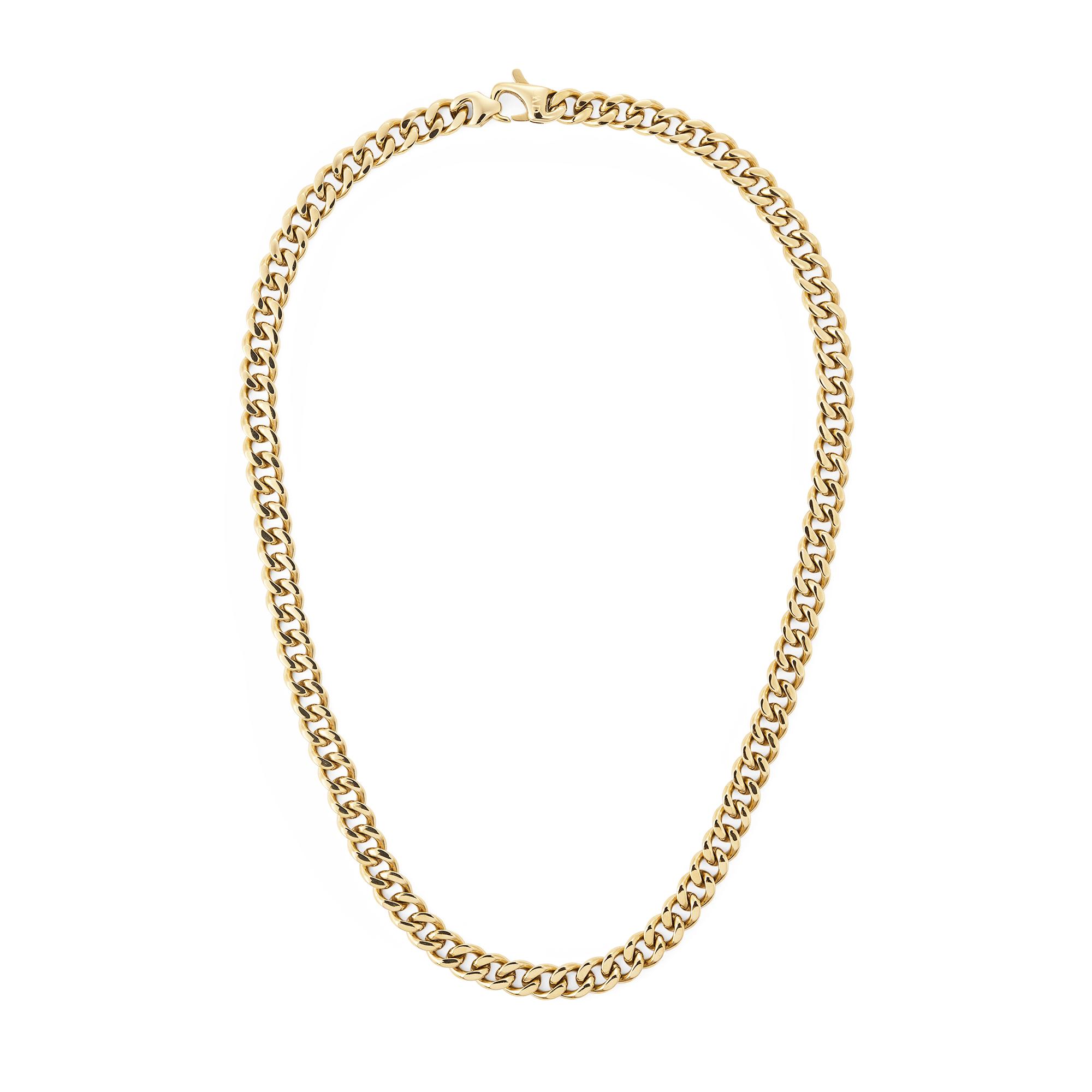 Ellipse Cuban Chain Necklace Gold