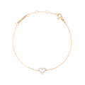 Mirelle Heart Bracelet Rose Gold