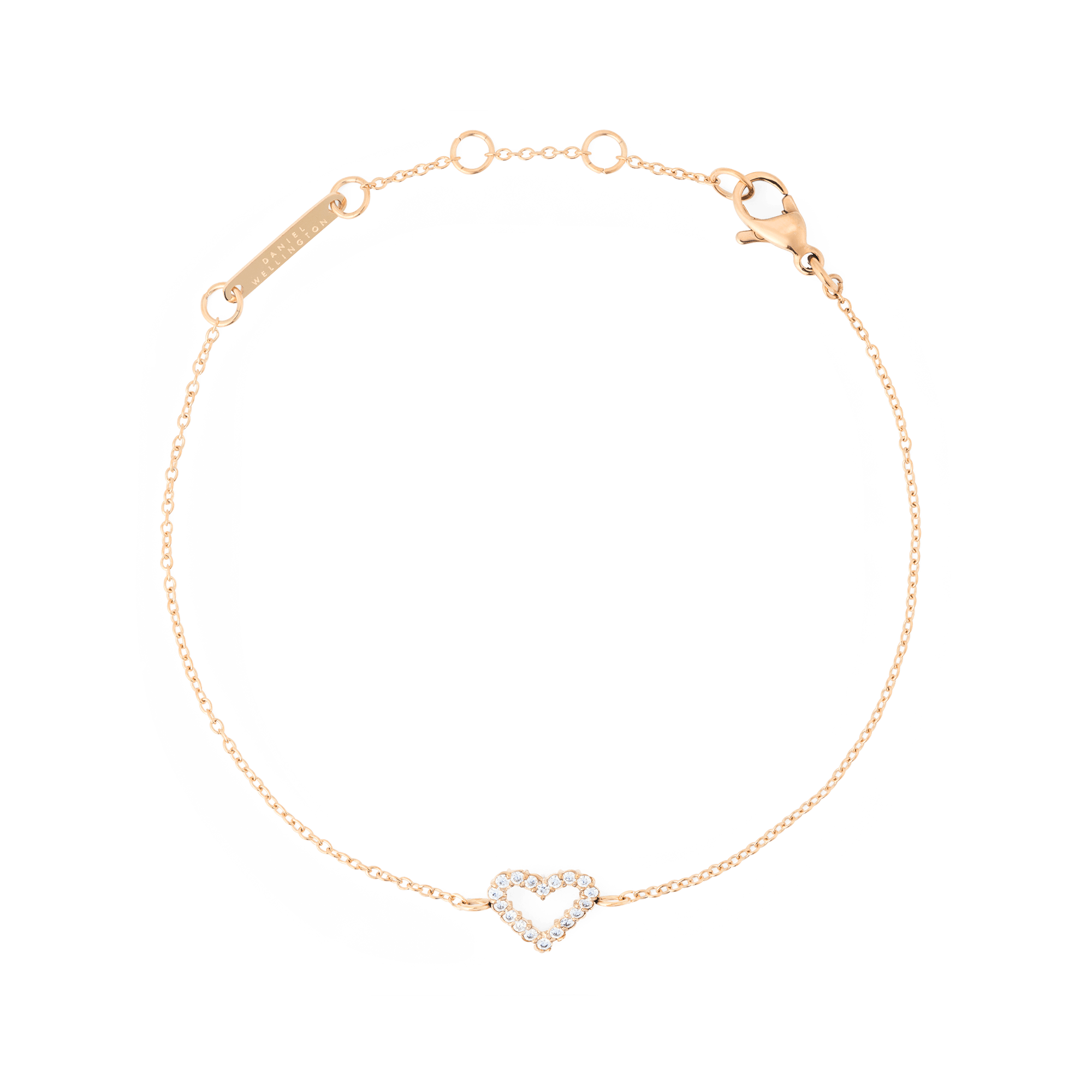 Mirelle Heart Bracelet Rose Gold
