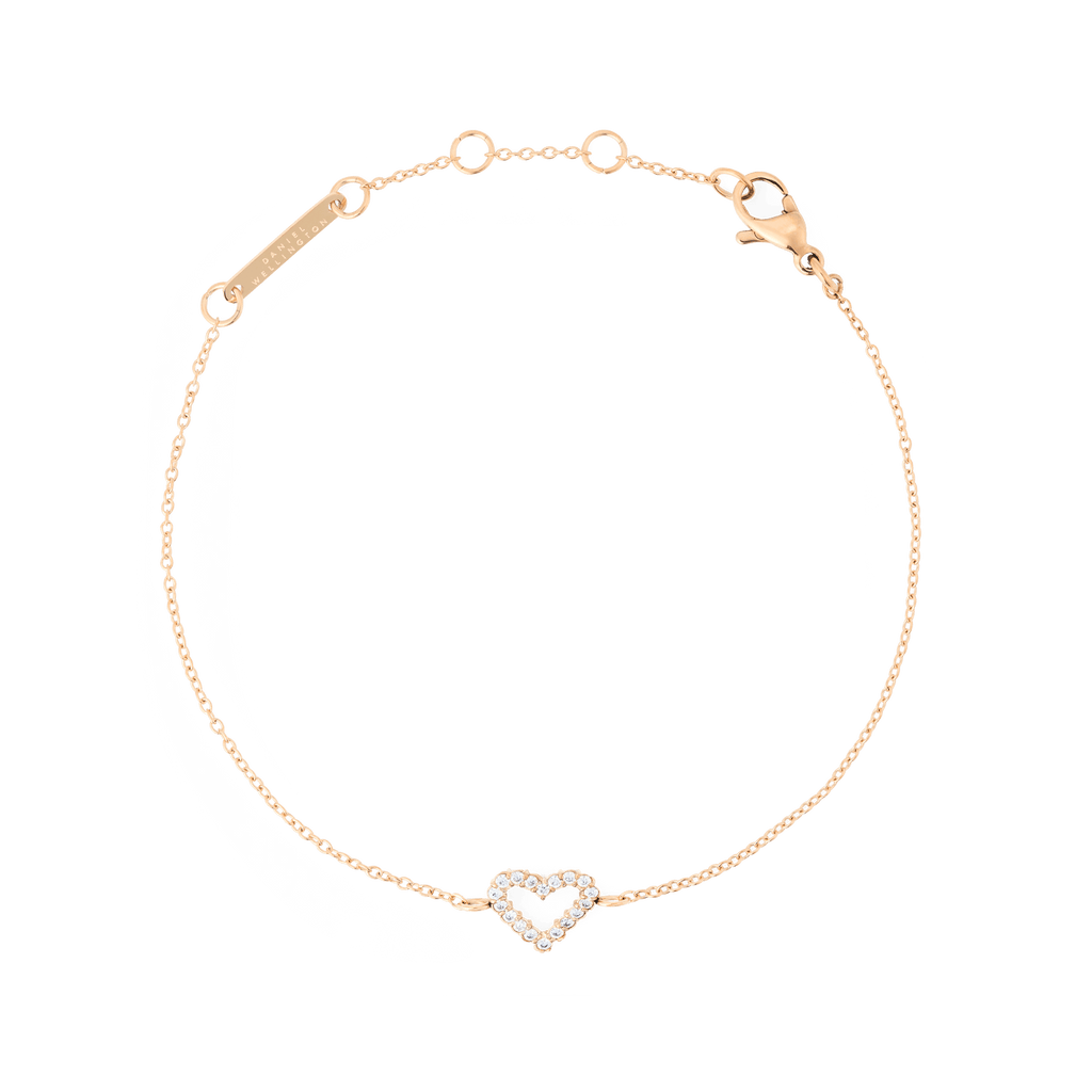 Mirelle Heart Bracelet Rose Gold