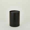 Lidded Wooden Wastebasket - Dark