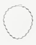Savi Signature Link Chain Necklace | Silver Plated