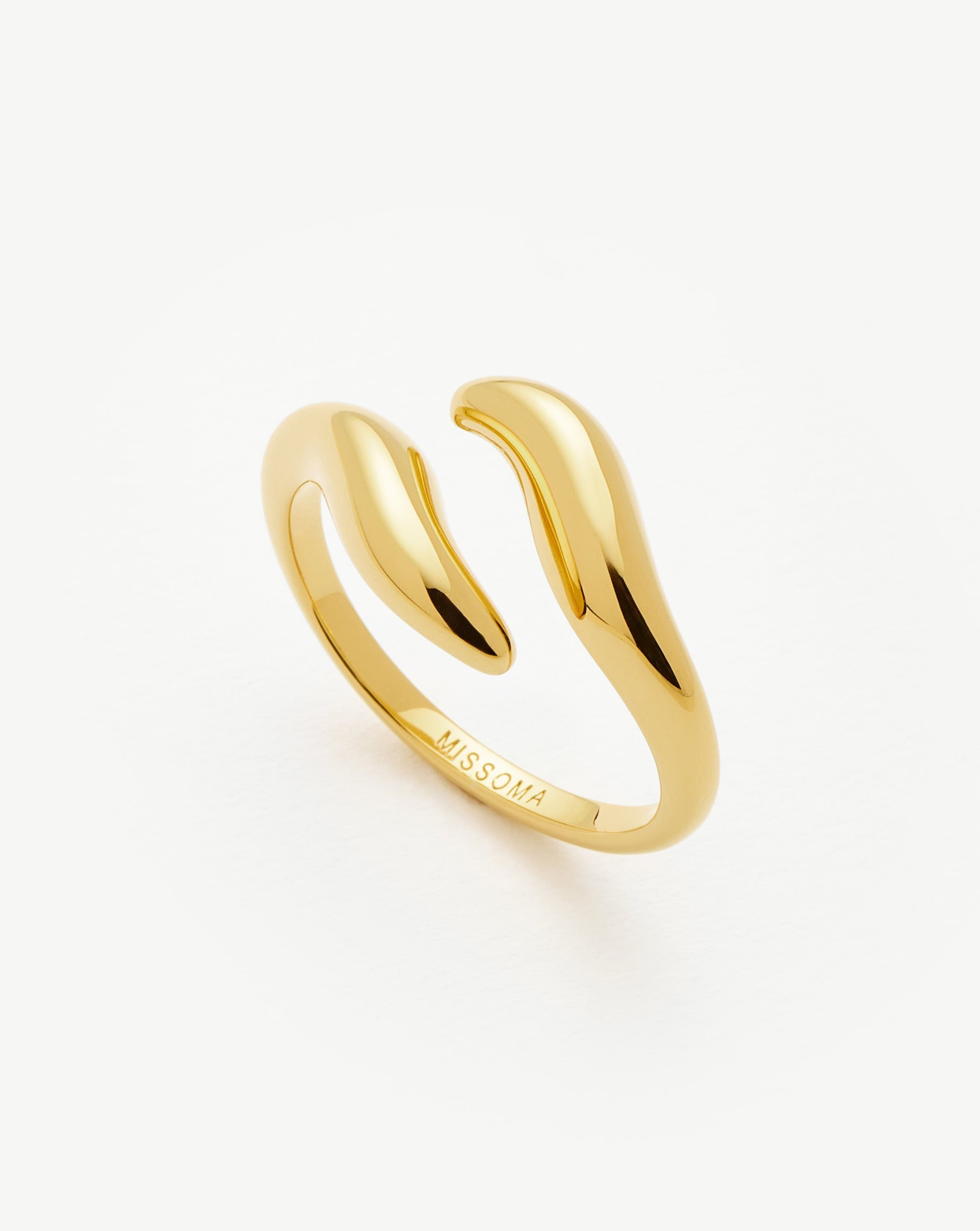 Savi Signature Open Ring | 18ct Gold Vermeil