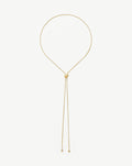 Savi Slider Lariat Chain Necklace | 18ct Gold Vermeil