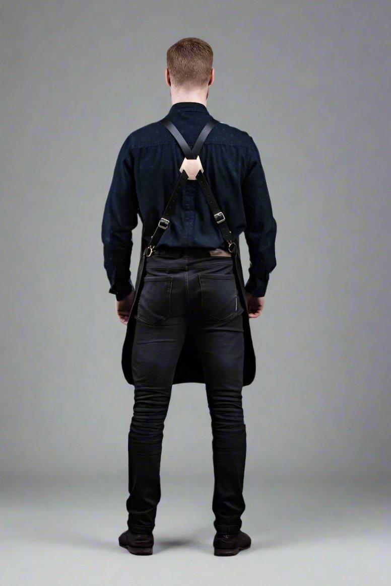 Leather Pocket Bartender - Black Canvas