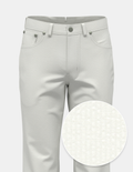 Seersucker Stretch Five Pocket - Bone