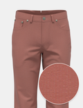 Seersucker Stretch Five Pocket - Coral