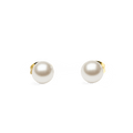 Pearl Stud Earrings Gold
