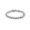 Ellipse Cuban Chain Bracelet Silver