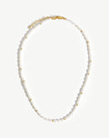 Short Seed Pearl Beaded Necklace | 18ct Gold Plated/Pearl