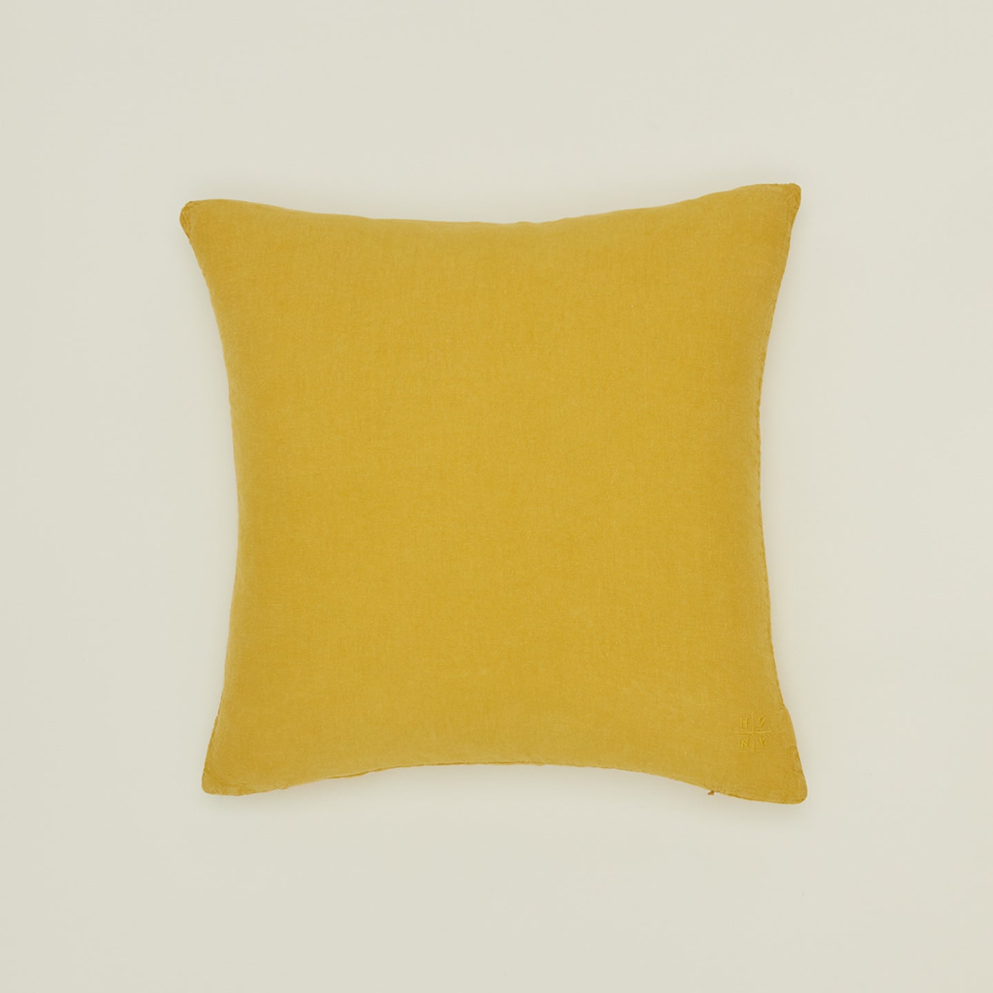 Simple Linen 22x22 Pillow - Mustard