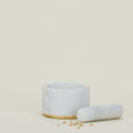 Simple Marble Mortar + Pestle