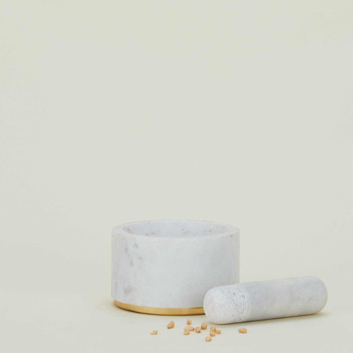 Simple Marble Mortar + Pestle