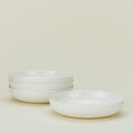 Simple Porcelain Low Bowl, Set of 4