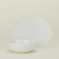 Simple Porcelain Serveware, 2 Piece Set