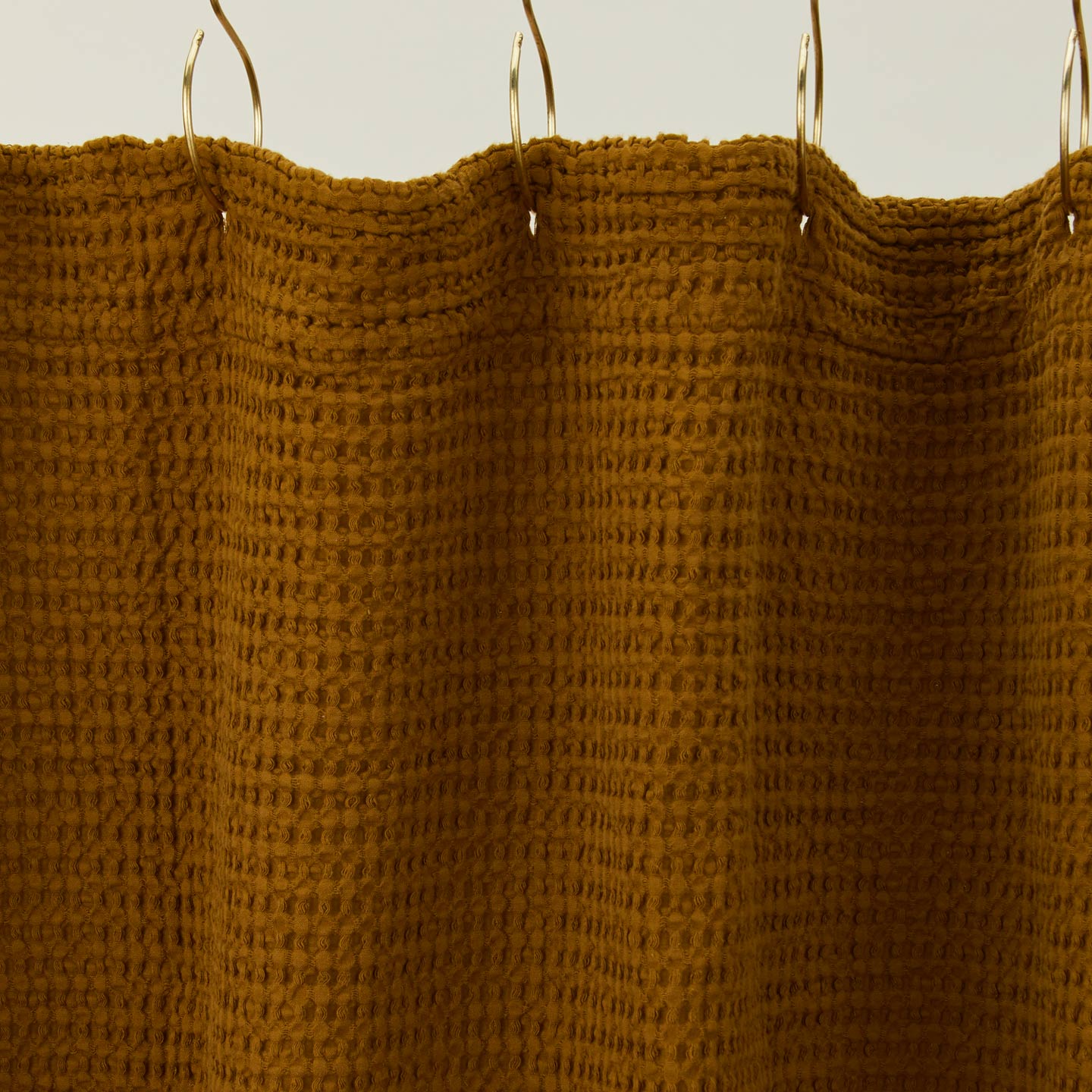 Simple Waffle Shower Curtain - Bronze