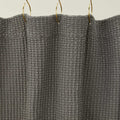 Simple Waffle Shower Curtain - Dark Grey