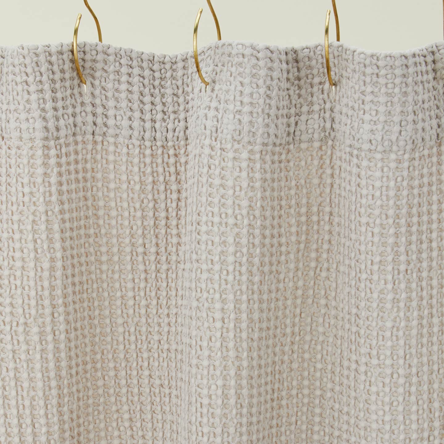 Simple Waffle Shower Curtain - Light Grey