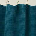 Simple Waffle Shower Curtain - Peacock
