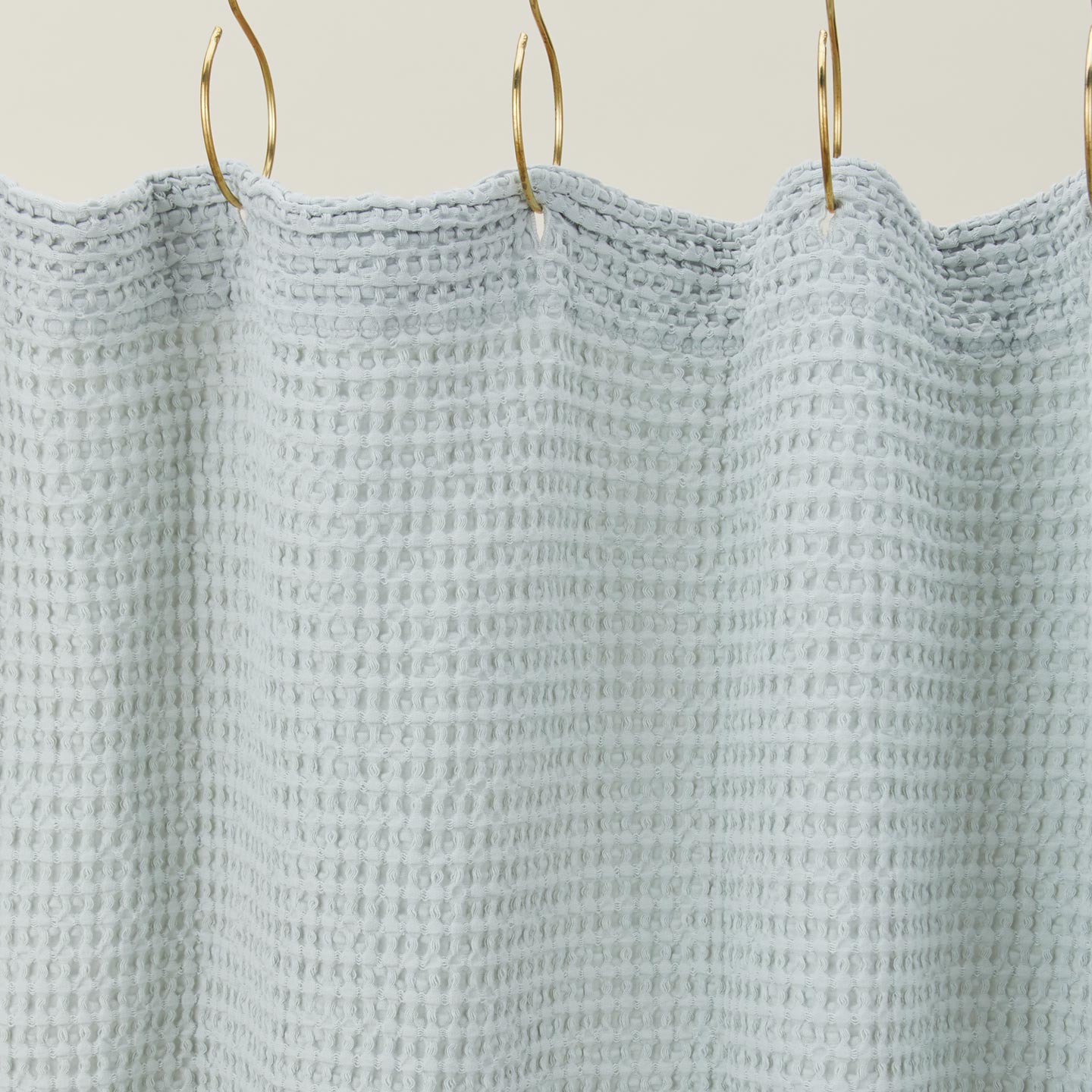 Simple Waffle Shower Curtain - Sky