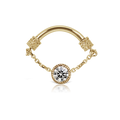 Single Chain Septum Spinner with Diamond Accent